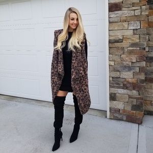 Faux Fur Leopard Vest